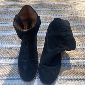 Isabel Marant Black Suede Ankle Boots